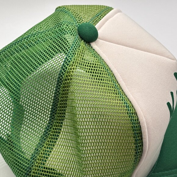 Vtg 80s Keleny's Top Soil Madison, WI Snapback Trucker Rope Hat Green Mesh Back - Picture 9 of 9